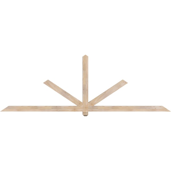 Ekena Millwork Kennewick Smooth Timber Gable Bracket, Douglas Fir, 108"W x 36"H x 3 1/2"D x 3 1/2"F, 8/12 Pitch GBW108X36X0404KEN00SDF - main
